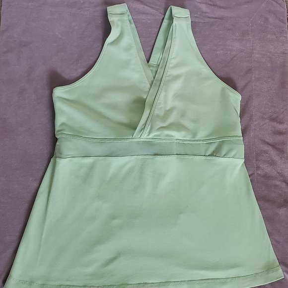 lululemon athletica Tops - Lululemon Seafoam Tank Mesh Back
